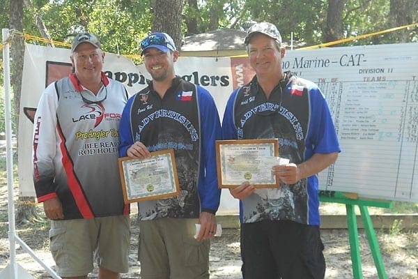 HOT STREAK: Father/son duo James and David Hill claim first for the third tournament in a row. Photo by CAT. crap